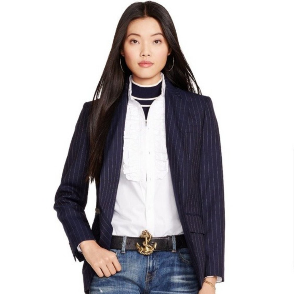 *Final Price* Ann Taylor Black Pinstripe Blazer 6P